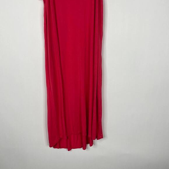 2/$30 Torrid Super Soft Bright Berry Cold Shoulder T-Shirt Mini Dress 1X #5455 - Picture 7 of 13